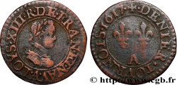 LOUIS XIII  Denier tournois, type 1 1617 Paris