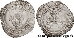 BURGUNDY - COINAGE IN THE NAME OF CHARLES VI  THE MAD  OR  THE BELOVED  Gros dit  florette  02/07/1419 Chalon-sur-Saône