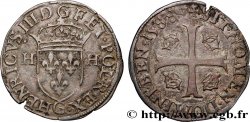 HENRY III Douzain aux deux H, 1er type 1588 Poitiers