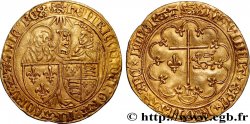 HENRY VI DE LANCASTRE - ROI DE FRANCE (1422-1453) - ROI D ANGLETERRE (1422-1461) et (1470-1471) Salut d or n.d. Rouen