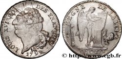 LOUIS XVI (MONARQUE CONSTITUTIONNEL)  Écu au génie 1792 Paris SPL