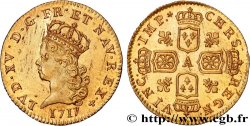 LOUIS XV DIT LE BIEN AIMÉ Demi-louis d’or aux quatre écus couronnés 1717 Paris SPL