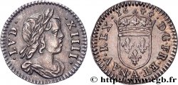 LOUIS XIV  THE SUN KING  Quarante-huitième d’écu à la mèche courte 1644 Paris EBC/SC