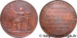 REVOLUTION COINAGE Monneron de 2 sols à la Liberté 1791 Birmingham, Soho