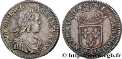 LOUIS XIV LE GRAND OU LE ROI SOLEIL Douzième d écu, portrait à la mèche courte 1644 Paris, Monnaie du Louvre SUP