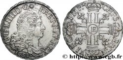 LOUIS XIV LE GRAND OU LE ROI SOLEIL Demi-écu aux huit L, 1er type 1691 Tours SUP