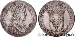 LOUIS XIV  THE SUN KING  Écu, portrait à la mèche longue 1652 Paris EBC/MBC+