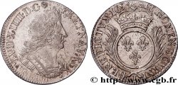 LOUIS XIV  THE SUN KING  Quart d écu aux palmes 1699 Nantes MBC+/EBC