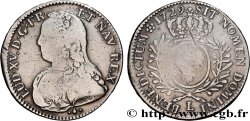 LOUIS XV DIT LE BIEN AIMÉ Demi-écu aux branches d olivier, buste habillé 1729 Bayonne