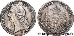 LOUIS XV DIT LE BIEN AIMÉ Écu aux branches d’olivier, tête ceinte d’un bandeau 1747 Aix-en-Provence