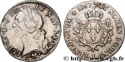 LOUIS XV DIT LE BIEN AIMÉ Écu aux branches d’olivier, tête ceinte d’un bandeau 1767 Bayonne