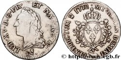 LOUIS XV DIT LE BIEN AIMÉ Écu aux branches d’olivier, buste lauré 1772 Pau