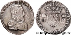FRANÇOIS II. MONNAYAGE AU NOM D HENRI II Teston à la tête nue, 1er type 1560 Nantes