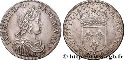 LOUIS XIV  THE SUN KING  Demi-écu, portrait à la mèche courte 1644 Paris, Monnaie de Matignon EBC
