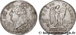 LOUIS XVI (MONARQUE CONSTITUTIONNEL)  30 sols dit  au génie , type FRANÇOIS 1792 Paris