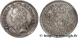 LOUIS XV DIT LE BIEN AIMÉ Vingtième d’écu aux branches d’olivier, buste habillé 1728 Nantes