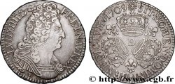 LOUIS XIV LE GRAND OU LE ROI SOLEIL Demi-écu aux trois couronnes 1709 Lyon