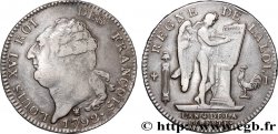 LOUIS XVI (MONARQUE CONSTITUTIONNEL)  Écu dit  au génie , légende FRANÇOIS 1792 Limoges
