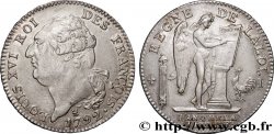 LOUIS XVI Écu dit  au génie , type FRANÇOIS 1792 Limoges MBC+/EBC