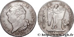 LOUIS XVI (MONARQUE CONSTITUTIONNEL)  Écu au génie 1792 Paris