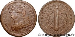 LOUIS XVI (MONARQUE CONSTITUTIONNEL)  2 sols dit  au faisceau , type FRANÇOIS 1792 Paris