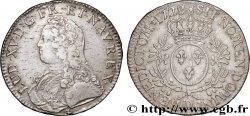 LOUIS XV DIT LE BIEN AIMÉ Écu aux branches d olivier, buste habillé 1728 Lyon