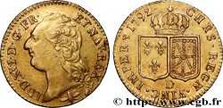 LOUIS XVI Louis d or aux écus accolés 1792 Lyon TTB+/SUP
