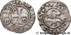 LOUIS VII LE JEUNE Denier, 1er type n.d. Mantes