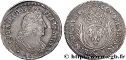 LOUIS XIV  THE SUN KING  Demi-écu aux palmes 1694 Montpellier