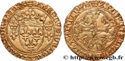 CHARLES VII  THE WELL SERVED  Écu d or à la couronne ou écu neuf 18/05/1450 Toulouse MBC+