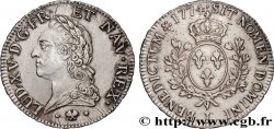 LOUIS XV THE BELOVED Écu aux branches d’olivier, buste lauré 1774 Bayonne