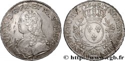LOUIS XV THE BELOVED Écu aux branches d olivier, buste habillé 1726 La Rochelle 
