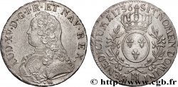 LOUIS XV THE BELOVED Écu aux branches d olivier, buste habillé 1736 La Rochelle