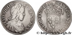 LOUIS XIV  THE SUN KING  Demi-écu, portrait à la mèche longue 1652 Tours