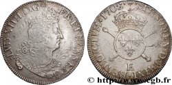 LOUIS XIV  THE SUN KING  Demi-écu aux insignes 1702 Tours