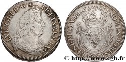 LOUIS XIV  THE SUN KING  Demi-écu aux palmes 1695 Bordeaux