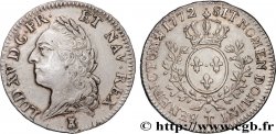 LOUIS XV DIT LE BIEN AIMÉ Demi-écu aux branches d’olivier, buste lauré 1772 Nantes