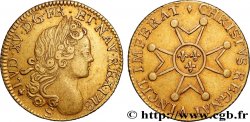 LOUIS XV DIT LE BIEN AIMÉ Louis d’or à la croix de chevalier, faux d’époque 1718 Reims