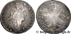 LOUIS XIV LE GRAND OU LE ROI SOLEIL Quart d écu aux trois couronnes 1709 Lyon