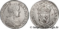 LOUIS XIV LE GRAND OU LE ROI SOLEIL Demi-écu, portrait à la mèche longue 1649 Poitiers