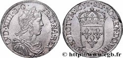 LOUIS XIV  THE SUN KING  Demi-écu, portrait à la mèche longue 1651 La Rochelle