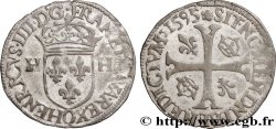 HENRI IV LE GRAND Douzain aux deux H, 2e type 1595 Riom SUP