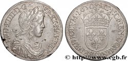LOUIS XIV LE GRAND OU LE ROI SOLEIL Demi-écu, portrait à la mèche longue 1650 Poitiers