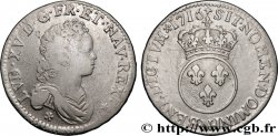 LOUIS XV DIT LE BIEN AIMÉ Demi-écu à l’écu rond couronné 1716 Montpellier