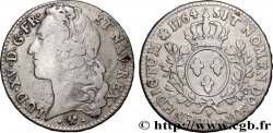 LOUIS XV DIT LE BIEN AIMÉ Demi-écu aux branches d’olivier, tête ceinte d’un bandeau 1764 Bayonne