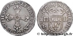 LOUIS XIV LE GRAND OU LE ROI SOLEIL Quart d écu, titulature côté croix 1646 Saint-Lô