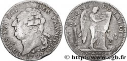LOUIS XVI (MONARQUE CONSTITUTIONNEL)  Écu dit  au génie , légende FRANÇOIS 1792 Lyon