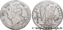 LOUIS XVI (MONARQUE CONSTITUTIONNEL)  Écu au génie 1792 Paris