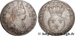 LOUIS XV  THE WELL-BELOVED  Écu dit  vertugadin  1716 Lyon MBC+/EBC