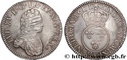 LOUIS XV DIT LE BIEN AIMÉ Écu dit  vertugadin  1717 Bordeaux TTB+/TTB